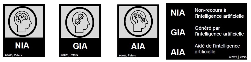 Logos pour une utilisation transparente de l'intelligence artificielle version française