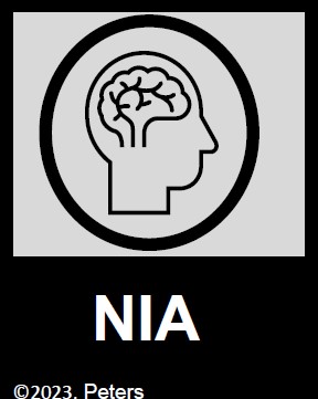 Logo NIA. Logo signifiant non recours à l’intelligence artificielle.